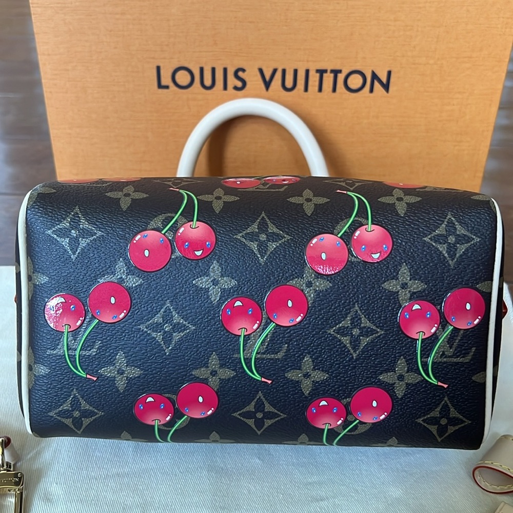 Louis Vuitton Murakami Cherry Monogram Speedy 20 🍒 NEW - Picture 9 of 16